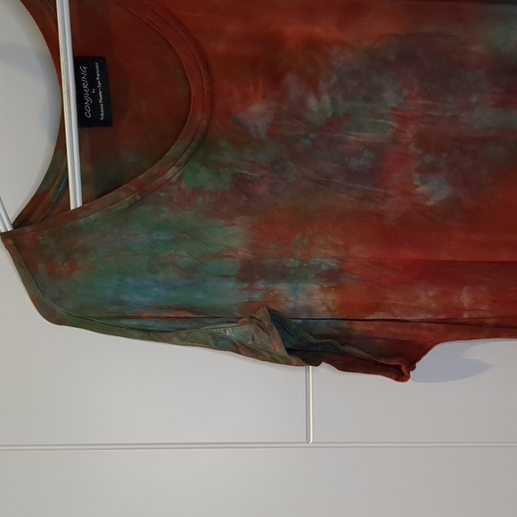 1X/2X Conjuring Silk Tie Dye Dress - Picture 4 of 8